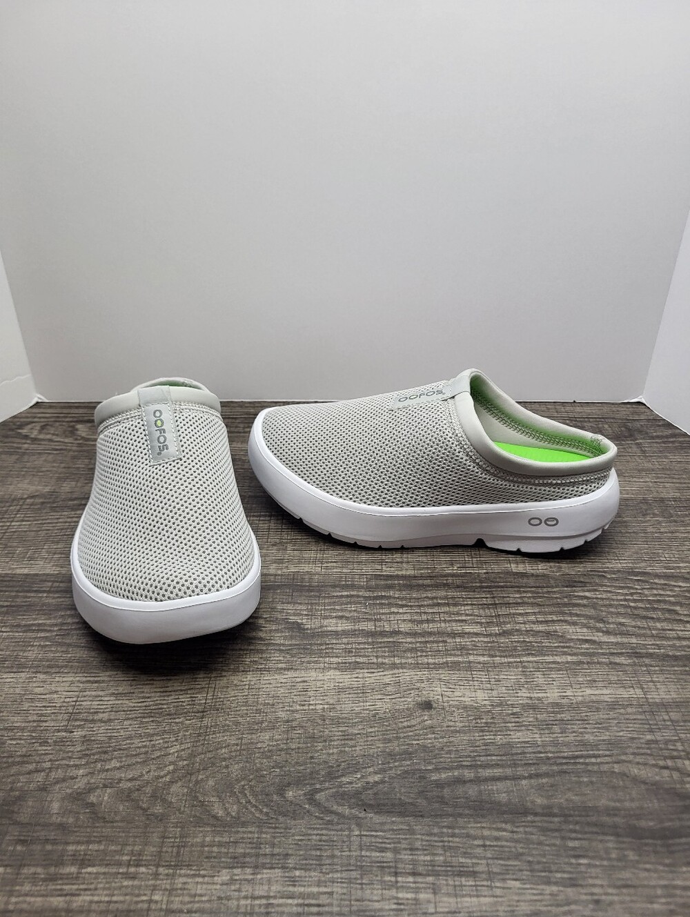OOFOS OOcoozie Sport Mule Mesh Slip On Shoe Comfort Gray Women's Size 6 New